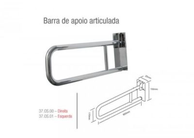 Barra de Apoio Articulada – em Aço Inox